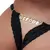 Fio Dental Gis Preta Palavras Strass Tallyta - Sex Shop jundiai