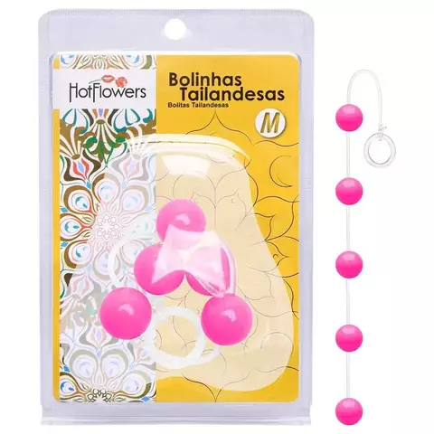 BOLINHA TAILANDESA MÉDIA 26MM HOT FLOWERS - comprar online