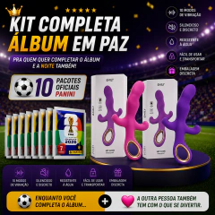 Vibrador Entice Emily Recarregável + 10 Pacotes de Figurinhas Copa 2026