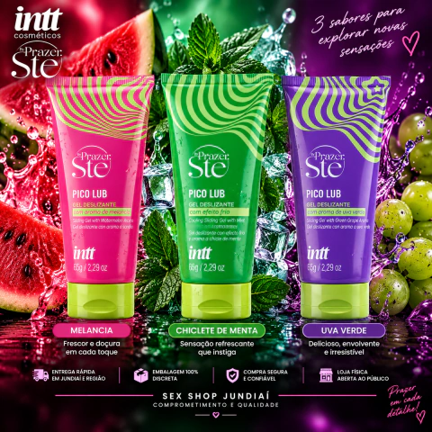 Pico Lub By Ste Prazer Gel Deslizante Beijável 65g INTT