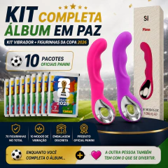 Vibrador Ponto G Pima Recarregável + 10 Pacotes de Figurinhas Copa 2026