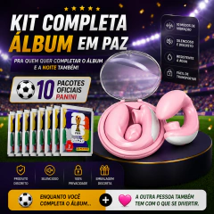 Vibrador de Pulsação Flex Recarregável + 10 Pacotes de Figurinhas Copa 2026