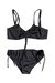 Bikini Lisa negra frunce - Sugar Swimwear