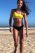 Bikini Lola amarilla con negro