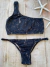 Bikini Siena negra y nude con encaje