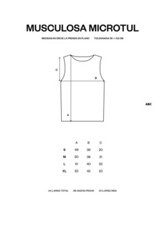 MUSCULOSA MICROTUL en internet