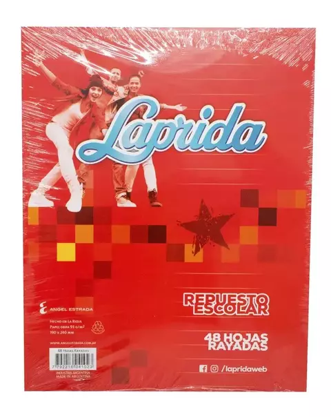 REPUESTO ESCOLAR # 3 LAPRIDA RAYADO