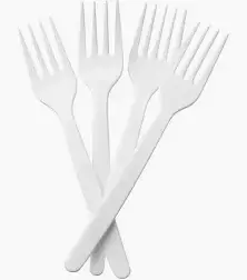 PAPELERA - TENEDOR PLASTICO (Paq. x 25 unidades)