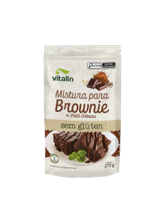 Mistura para Brownie Sem Glúten Sem Lactose Vitalin 270g - comprar online