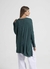 MAXI SWEATER LANILLA MORLEY TAJOS DELANTEROS (BAA5555) - Artesanias del Sol