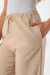 PANTALON BROTE CON CINTURA ELASTIZADA Y LAZO (KYH2526)