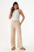 PANTALON BROTE CON CINTURA ELASTIZADA Y LAZO (KYH2526) - Artesanias del Sol