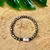 PULSEIRA JASMIM PEDRA OFF WHITE