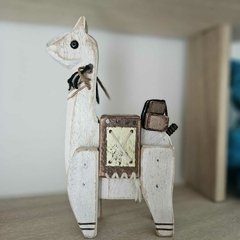 Llamita de Madera Reciclada - tienda online