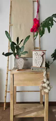 Imagen de Porta llaves Cactus y Casitas