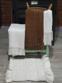 Manta / Pie de Cama / de fibra de Llama Talle M - comprar online