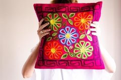 Fundas de almohadones bordadas