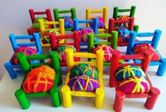 Sillitas en Miniatura Respaldo 14 cmts