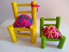 Sillitas en Miniatura Respaldo 14 cmts