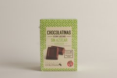 Caja chocolatinas. Con chocolate con leche; semiamargo o sin azucar. - De La Colonia