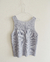 Top tejido celeste - T. S