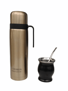 Set De Termo, Mate Y Bombilla Acero Inoxidable 1,1l Termico