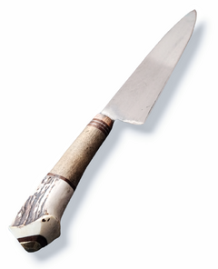 Imagen de Cuchillo Disco Arado Artesanal 24cm Afilado Pulido Asta