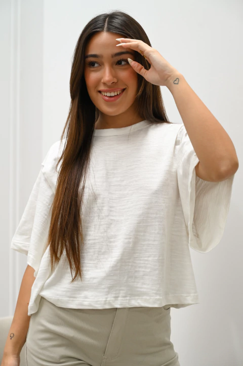 REMERA OVER COSTURA 1R464 - comprar online