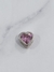 Dije Plata 925 Susanito corazón con piedra Cubic rosa