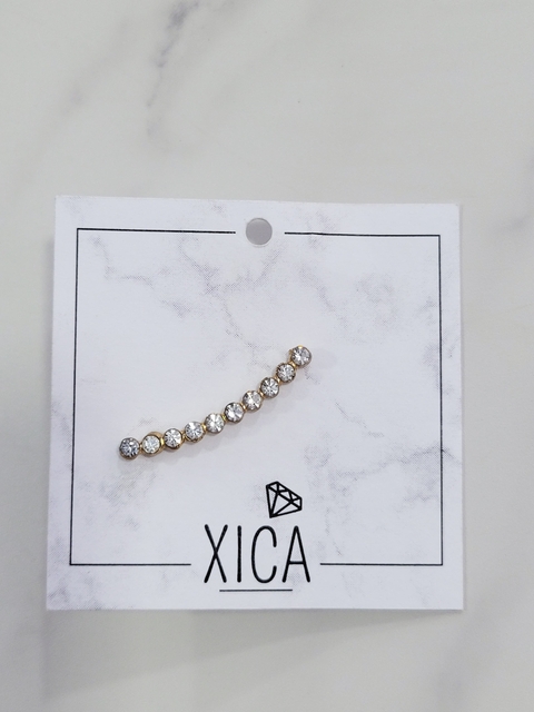 Aro Acero Dorado Cubic trepador solitario