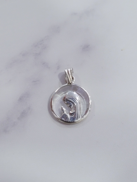 Dije Plata 925 con cristal Virgen Niña