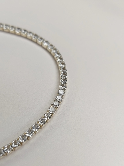 Pulsera Plata 925 Cristal Blanco - comprar online