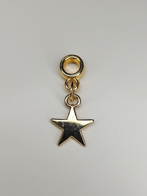 Charm Acero Dorado Estrella