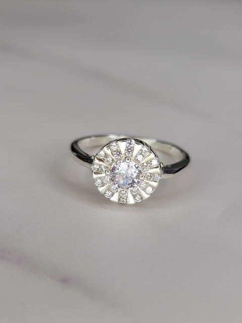 Anillo Compromiso Plata 925 con piedra Cubic - comprar online