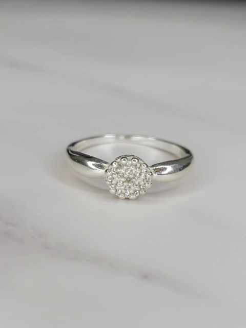 Anillo Compromiso Plata 925 con piedra Cubic - comprar online