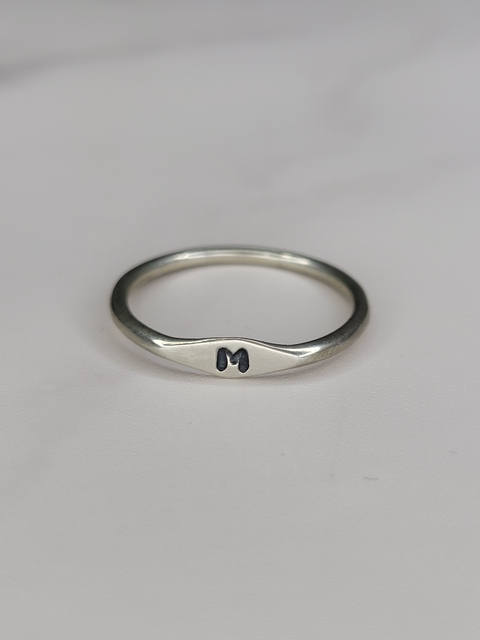 Anillo Plata 925 Alianza grabada