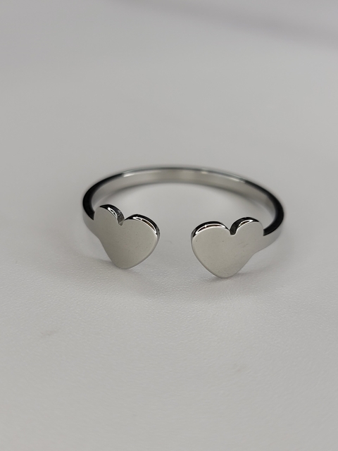 Anillo Acero Quirúrgico Corazones - comprar online