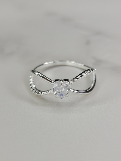 Anillo Compromiso Infinito Plata 925 con piedra Cubic - comprar online