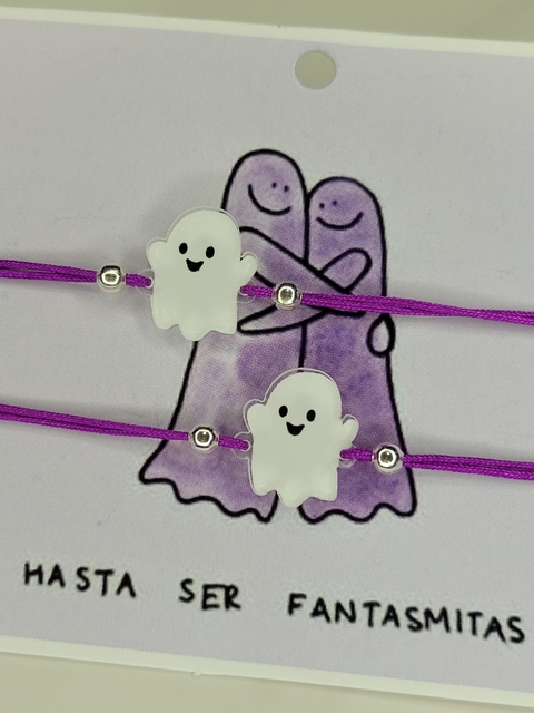 Pulseras acrilico de hilo para compartir (el par) - comprar online