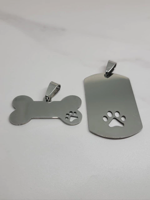 Chapita Acero Quirurgico Huellitas