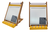 Atril de mesa con pizarron y portarrollo - comprar online