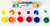 Temperas dactilo x 6 - COLOREARTE