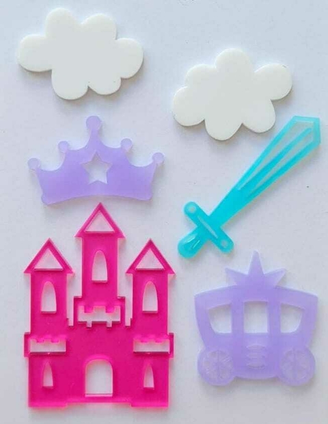 Kit de Acrílicos Scrap Supplies - Princesa Castelo