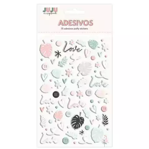 Adesivo Puffy Juju Scrapbook - Love