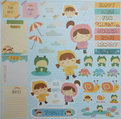 Papel Coleção Celebrando meu Arco Íris By Lu Ruzzi - Nuvens Azul