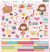 Kit de Papéis Coleção Pedro e Nina - 12 Papéis - Paper Party Scrap