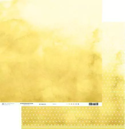 Papel My Basics MMCMB-02 My Memories Crafts - Amarelo