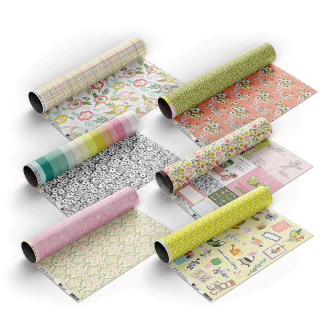 Kit de Papéis Coleção Flore It Lov - comprar online