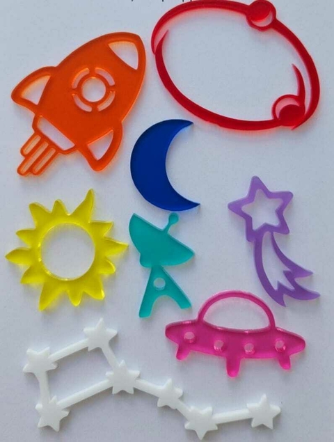 Kit de Acrílicos Scrap Supplies - Astronauta 2