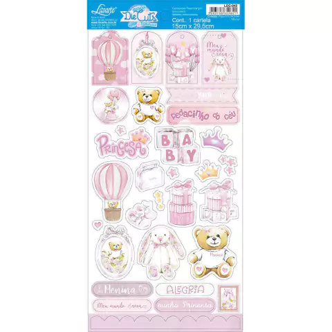 Die Cuts Coleção Pacotinho de Amor Menina LDC-049 Litoarte